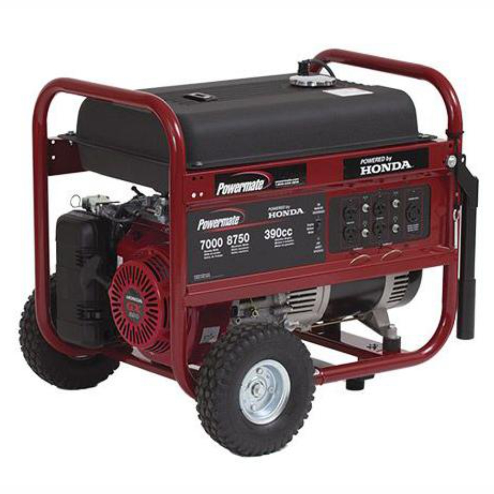 Generador electrico 8000 watts a gasolina marca Powermate en alquiler - Inversiones Gintex - Venezuela