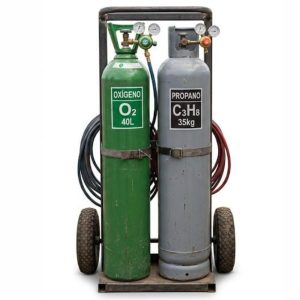 EQUIPO OXICORTE CON CILINDRO GAS PROPANO Y CILINDRO DE OXIGENO
